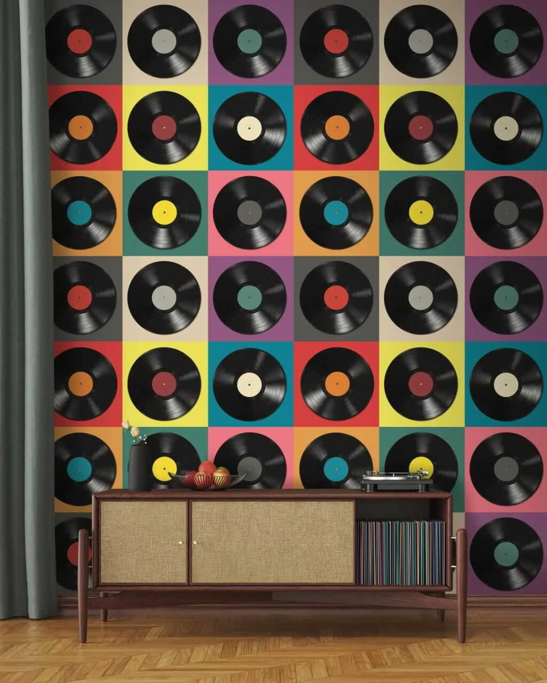 Fototapetai Vinilinės plokštelės, retro stilius u51622