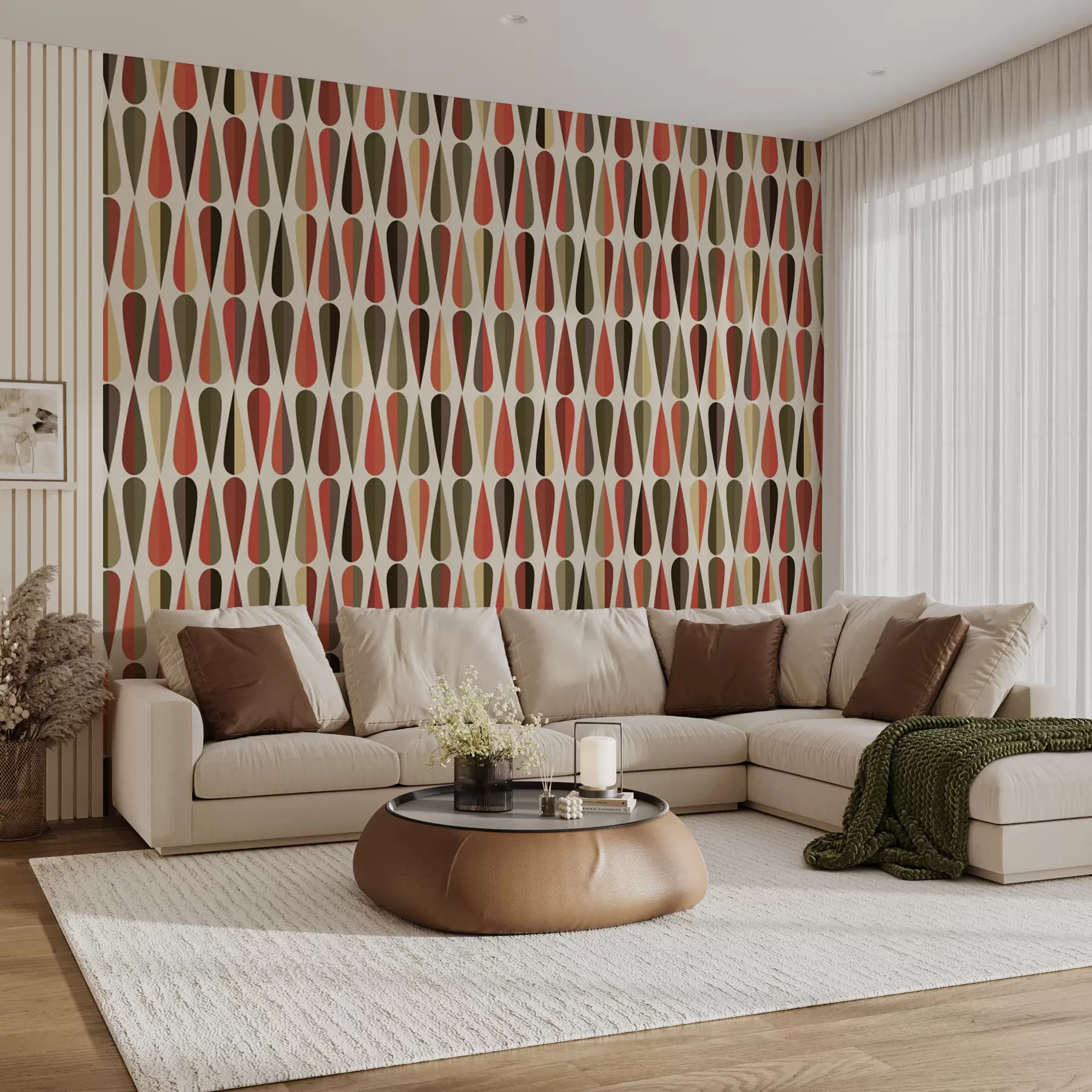 Fototapetai Retro 70-ųjų lašai u51626