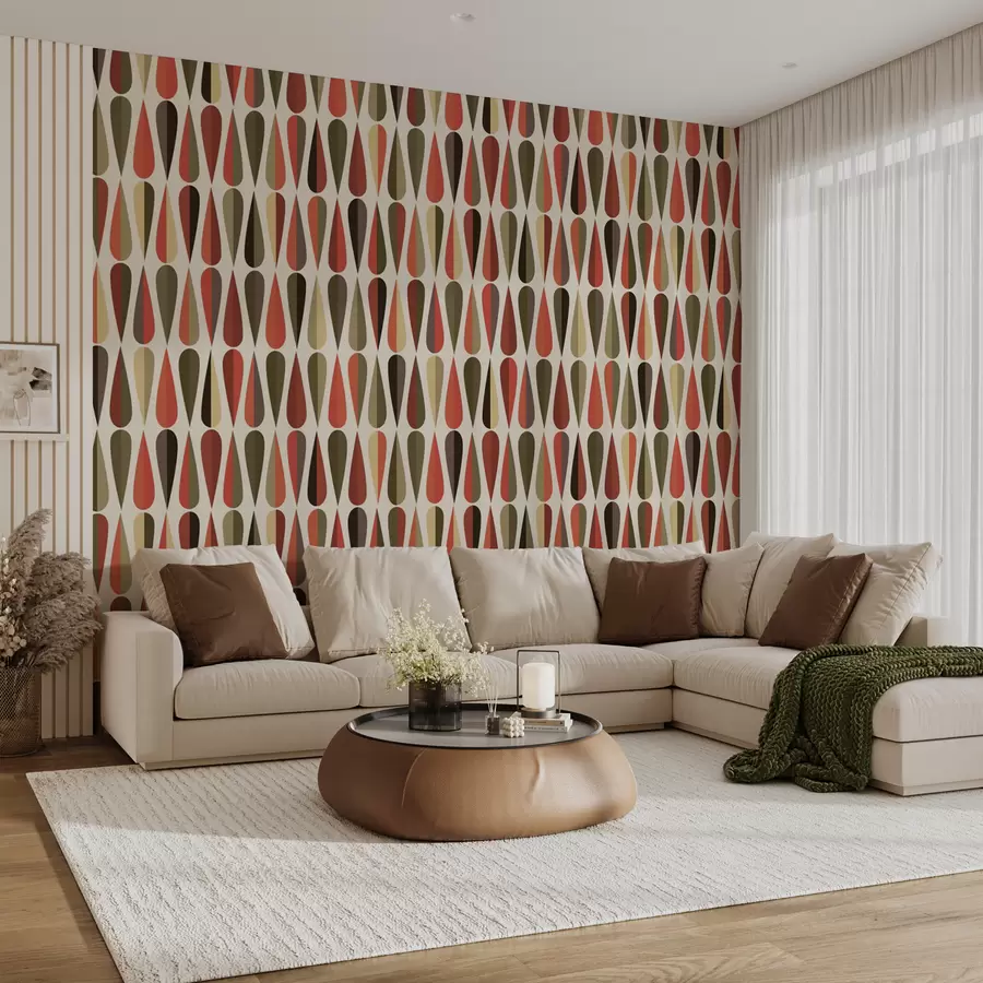 Fototapetai Retro 70-ųjų lašai u51626