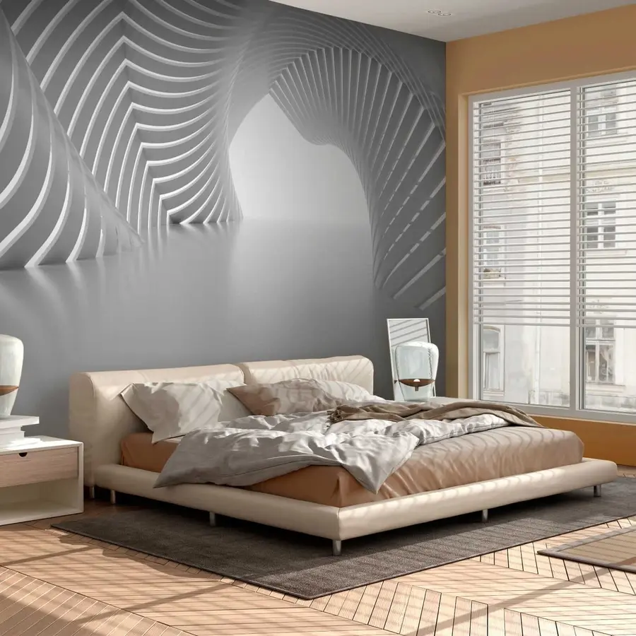 Fototapetai Pilka spalva, simetrija, atspalviai ir atspalviai u02035