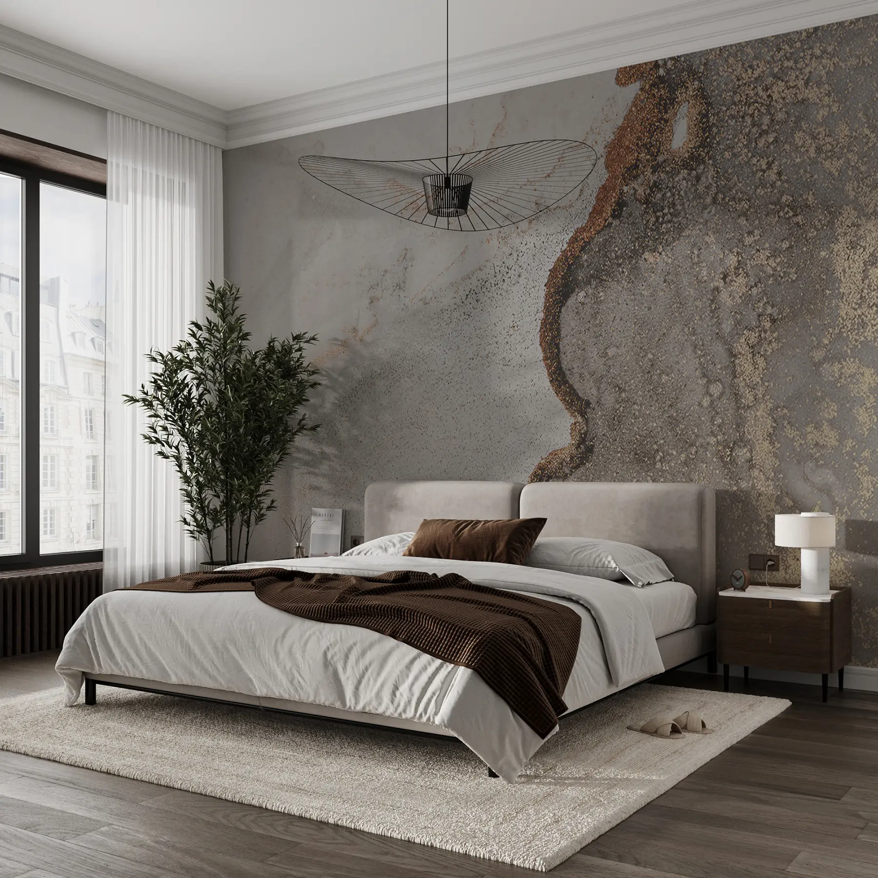 Fototapetai Pilkasis skystis u08653