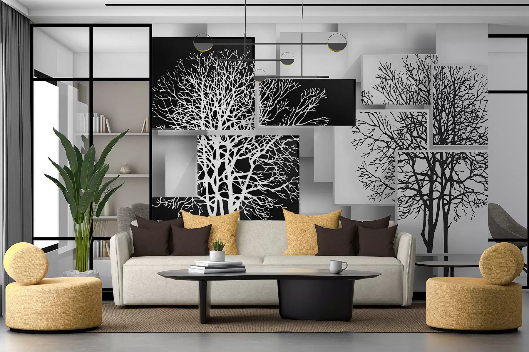 Fototapetai Yin Yan medis u09369