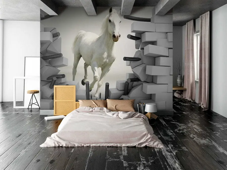 Fototapetai Arklys ir plytos u14352