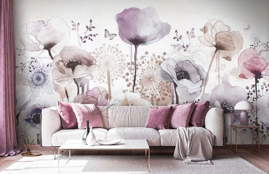 Fototapetai Gėlė, žiedlapis ir violetinė u14503