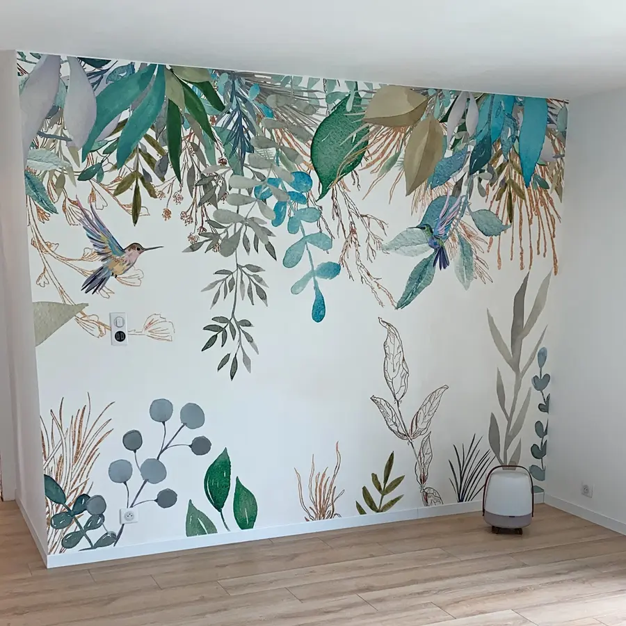 Fototapetai Botanika, lapų ir žalios spalvos u17579