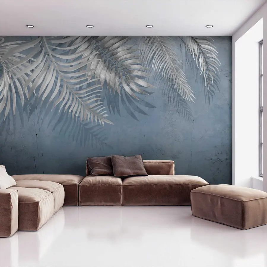 Fototapetai Senovinė siena su lapais u18312