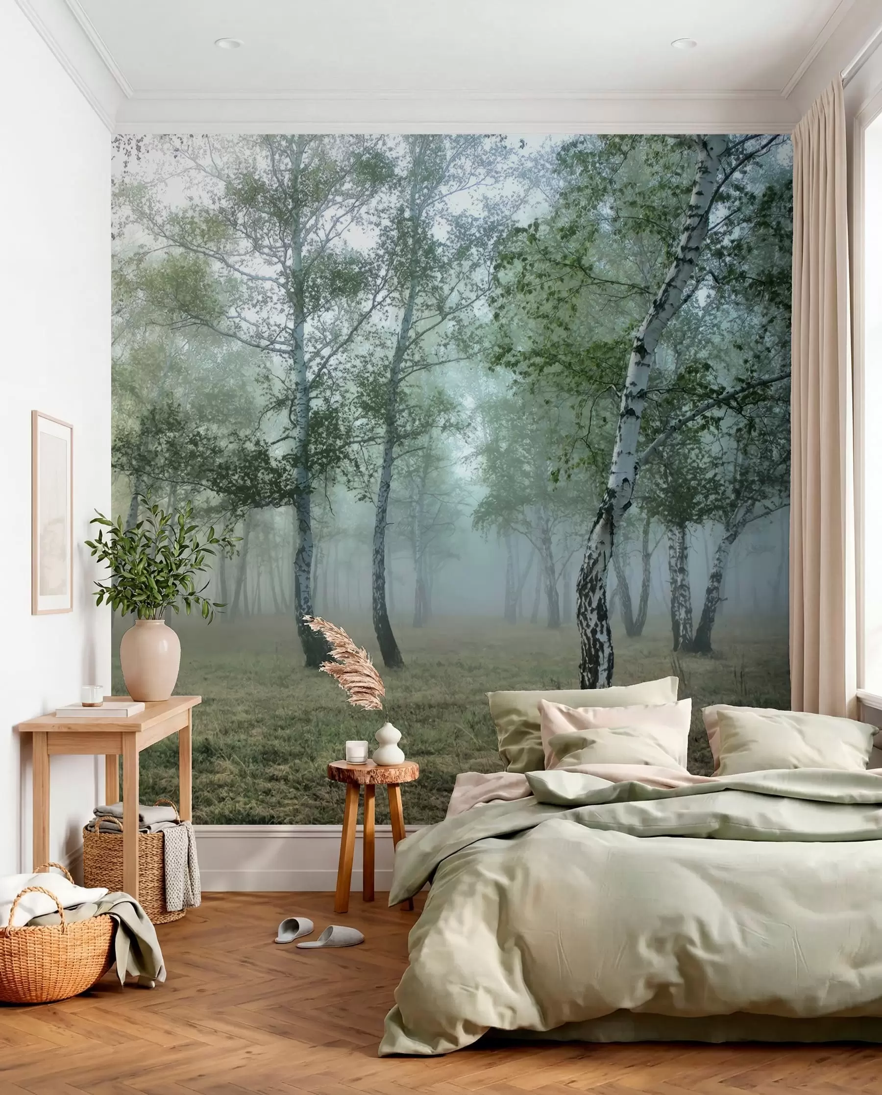 Fototapetai Beržų migla u25820