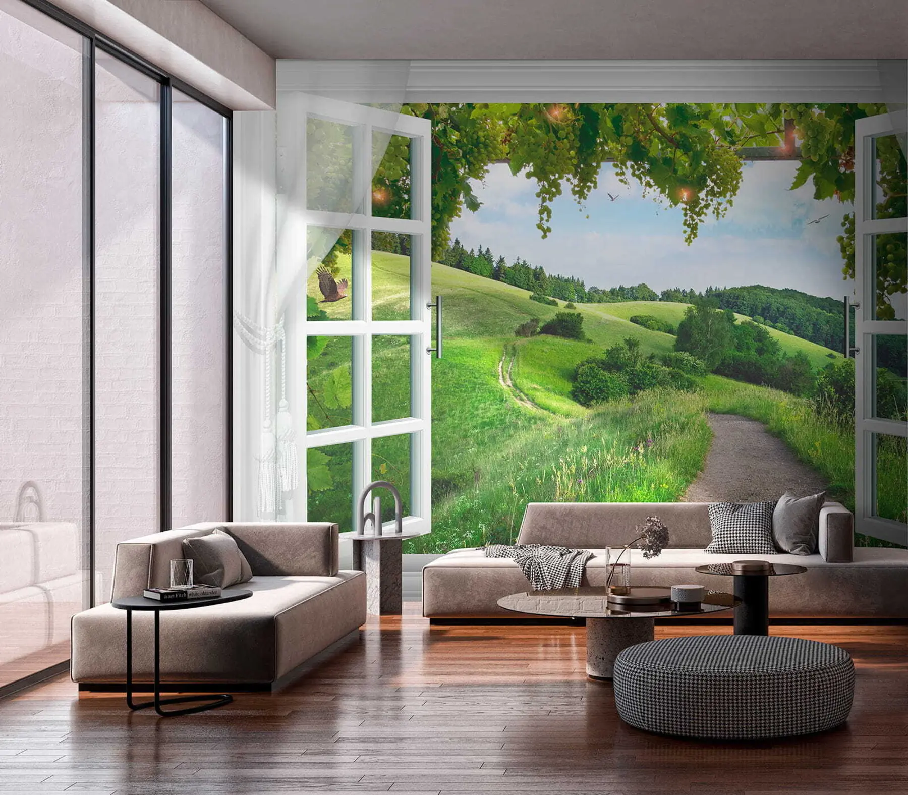 Fototapetai Vaizdas pro langą į kirtavietę u28196