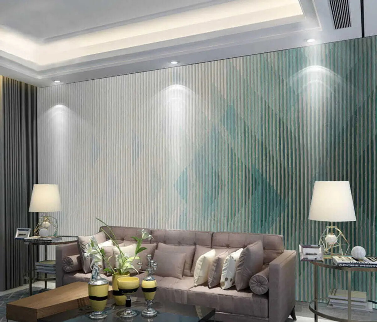 Fototapetai Mėtų linijos gradientas u29152