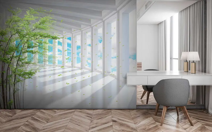 Fototapetai Tunelis su vaizdu į debesis u29922