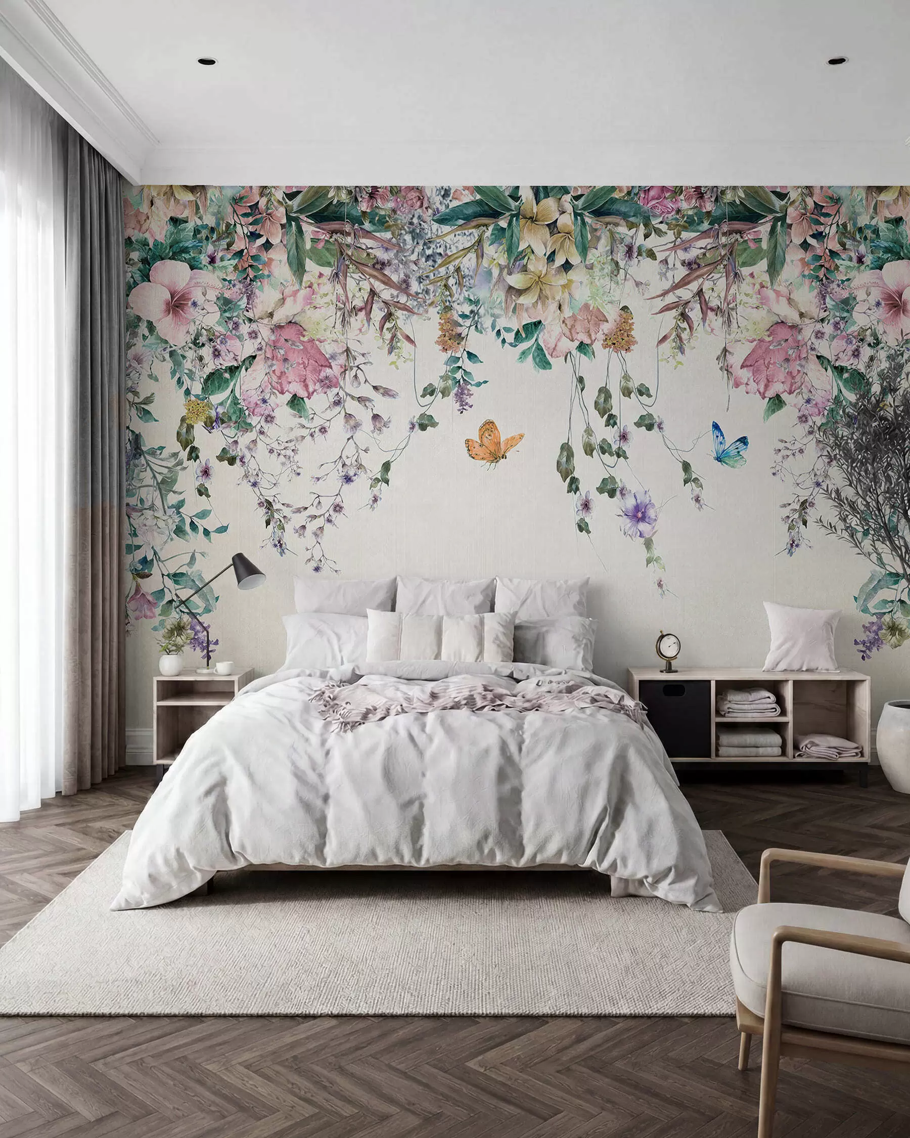 Fototapetai Drugelių girlianda u30601