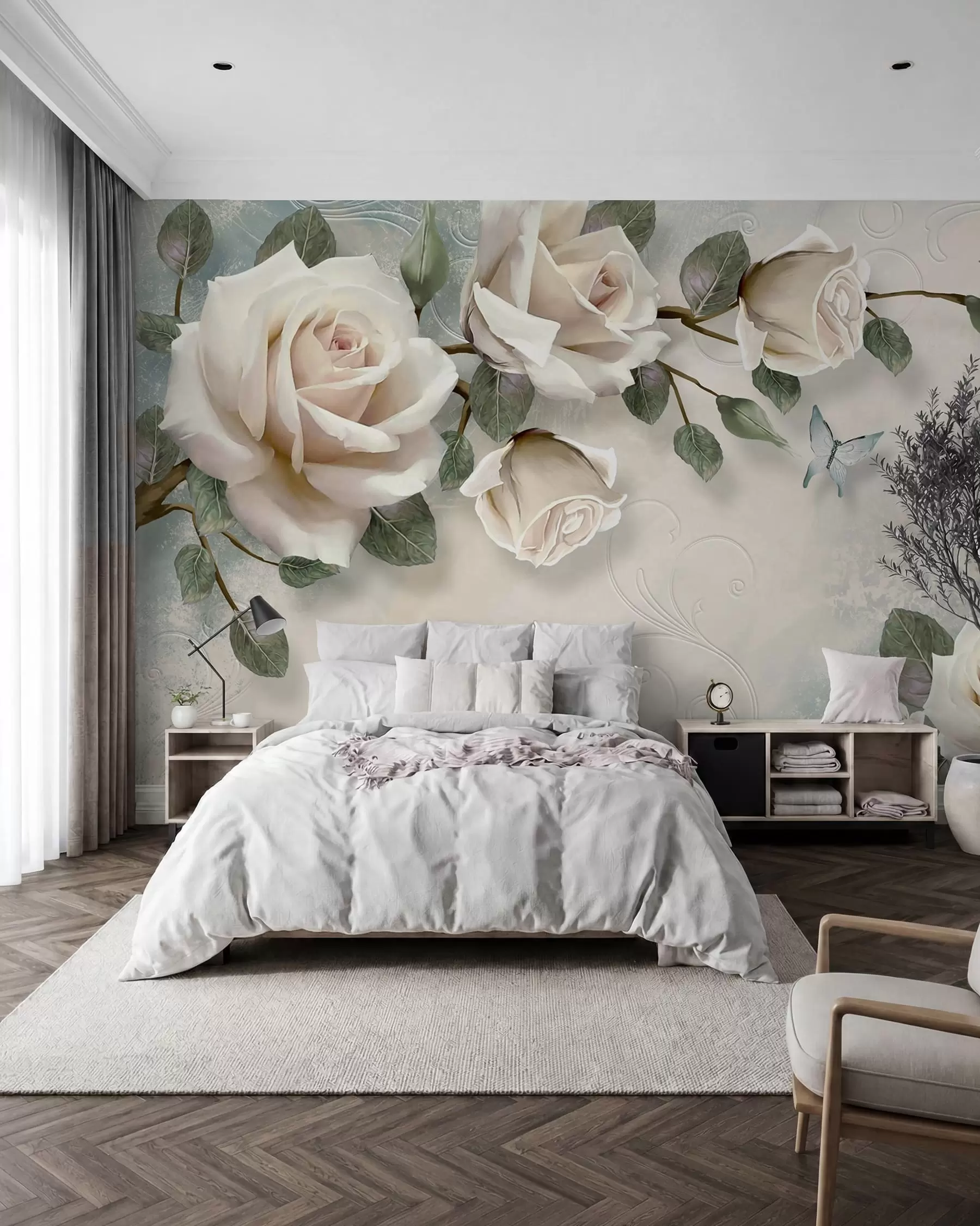 Fototapetai Rožės kremo spalvos u31353