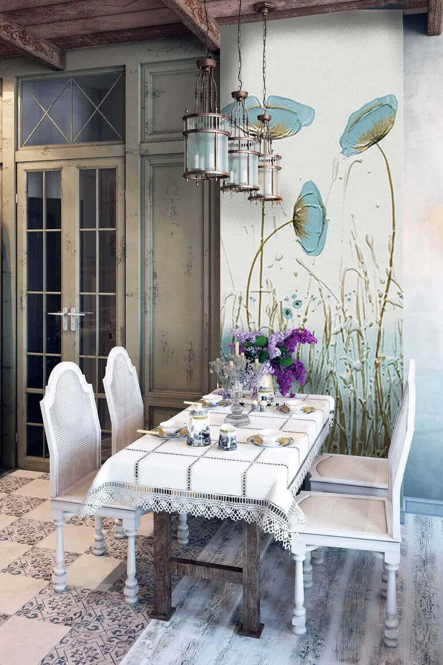 Fototapetai Aguonos. Aliejiniai dažai u34867