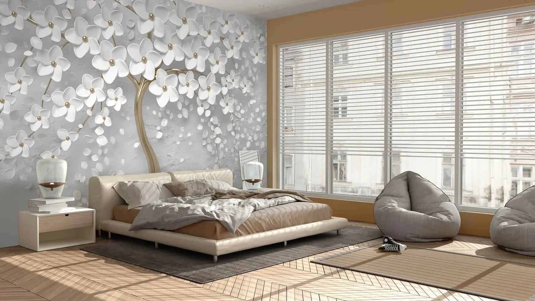 Fototapetai Žydintis medis su dideliais žiedais u37065