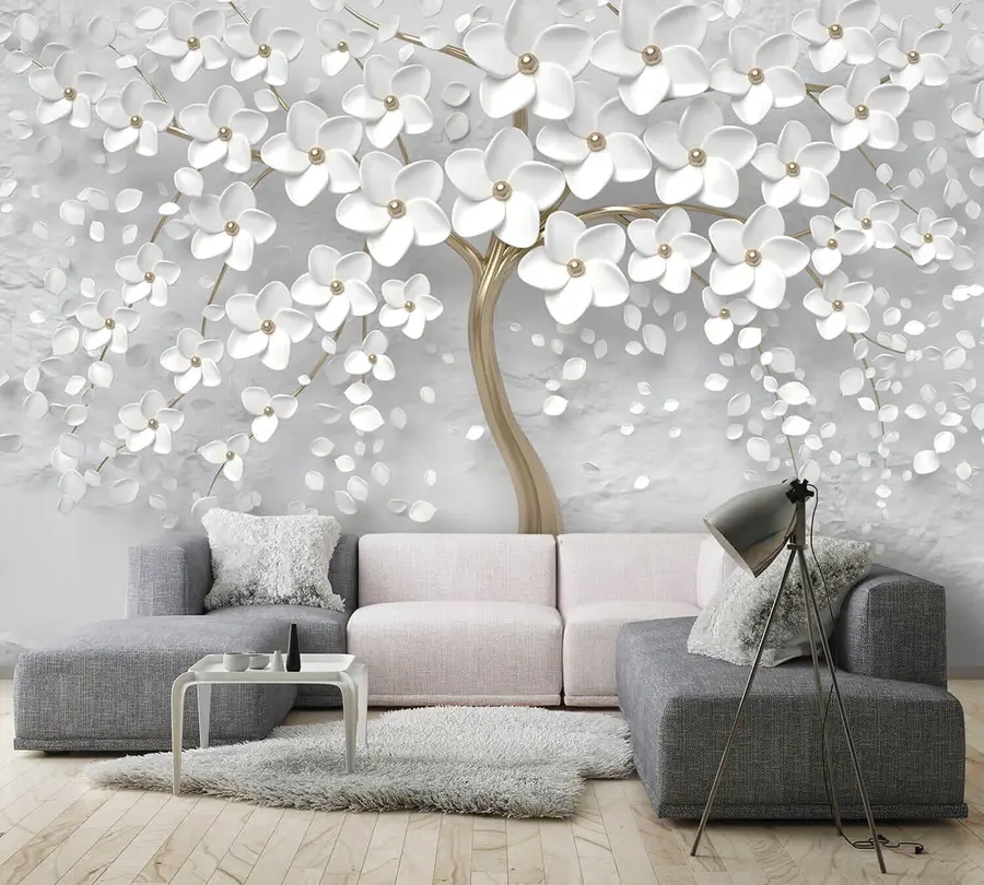 Fototapetai Žydintis medis su dideliais žiedais u37065