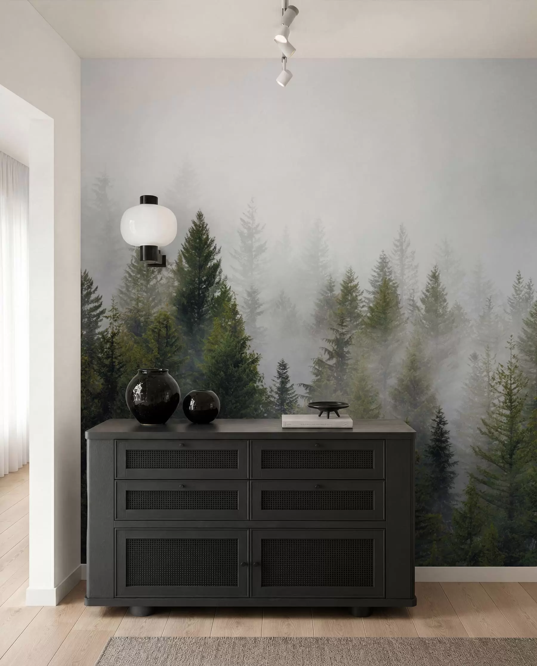 Fototapetai Miškas rūke u37073