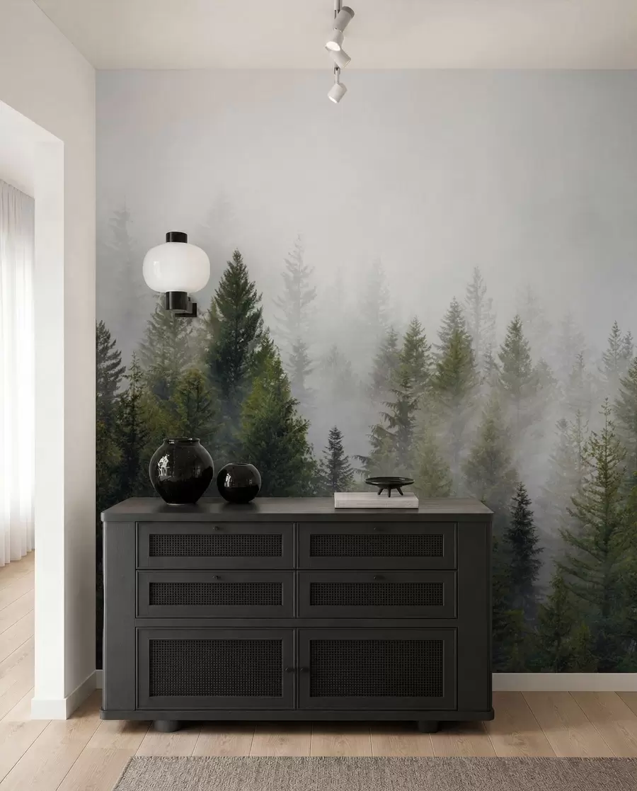 Fototapetai Miškas rūke u37073