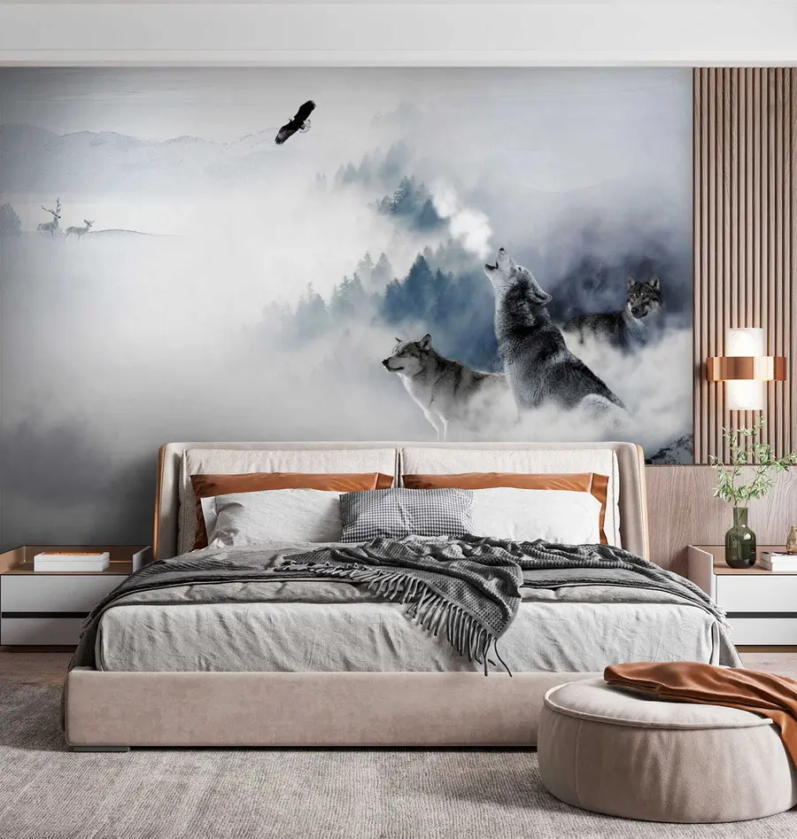 Fototapetai Vilkai miške u42161