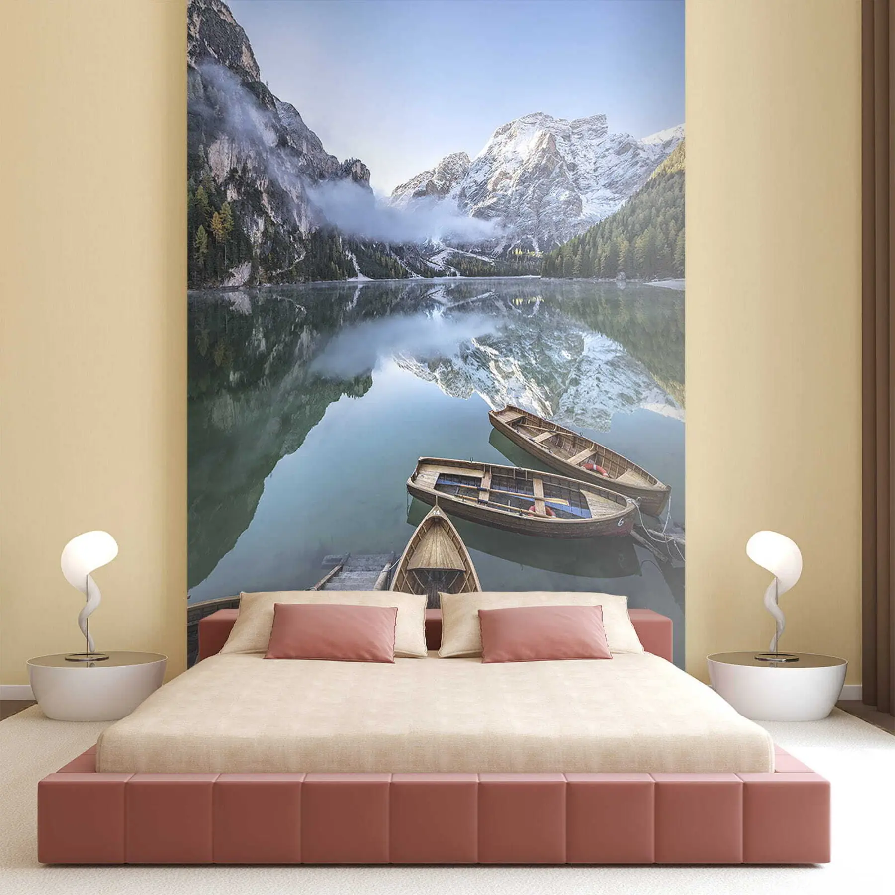 Fototapetai Vanduo, dangus ir kalnai u44826