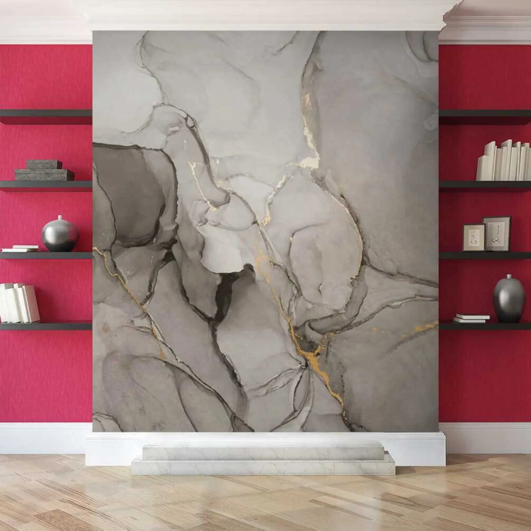 Fototapetai Pilkas marmuras u49256