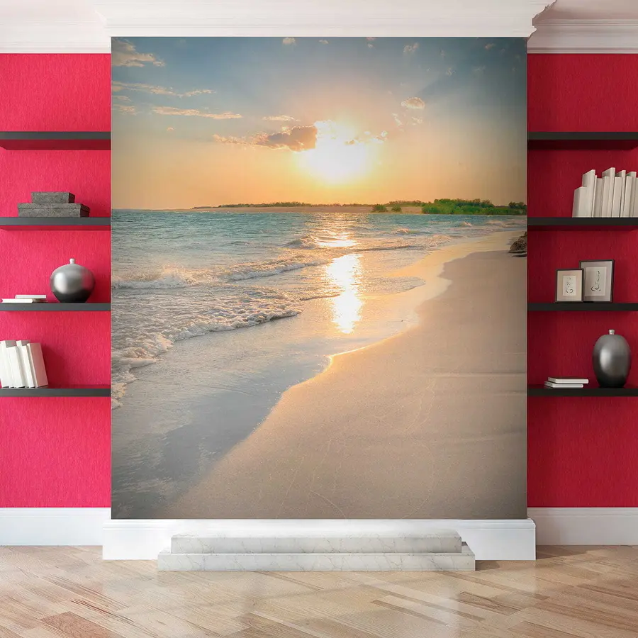 Fototapetai Saulėlydis jūros pakrantėje u53408