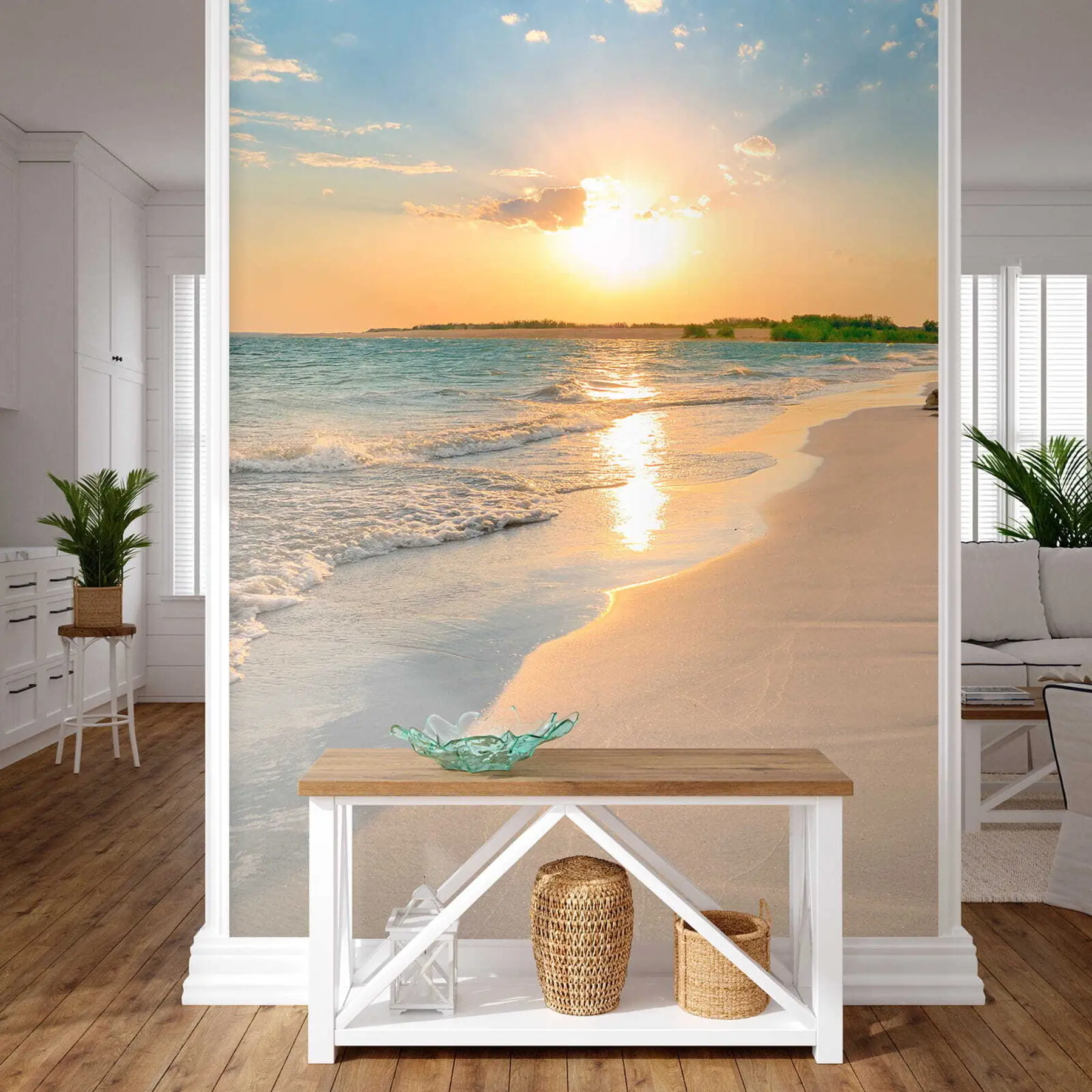 Fototapetai Saulėlydis jūros pakrantėje u53408