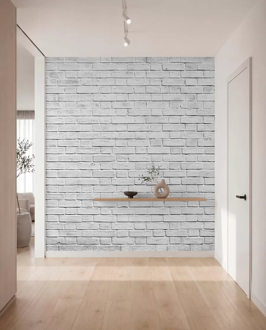 Fototapetai Balta plytų siena u54004