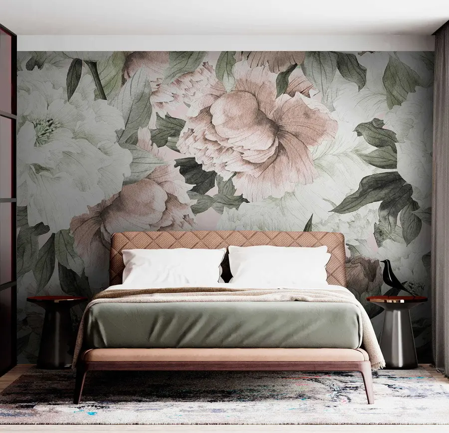 Fototapetai Piešti bijūnai u55910