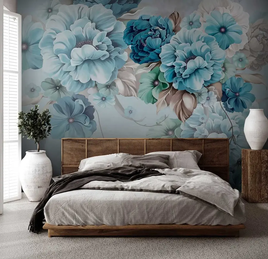 Fototapetai Švelnios mėlynos gėlės u59900