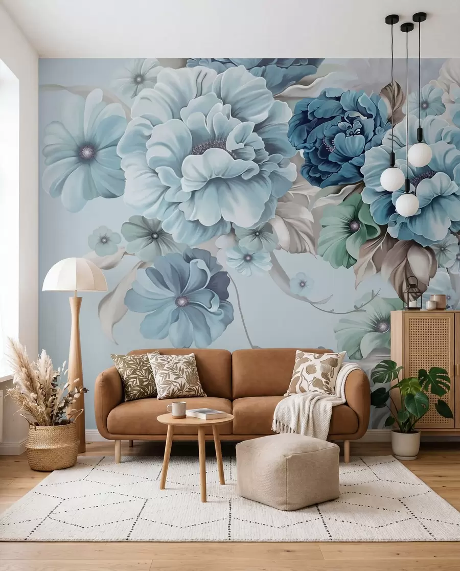 Fototapetai Švelnios mėlynos gėlės u59900