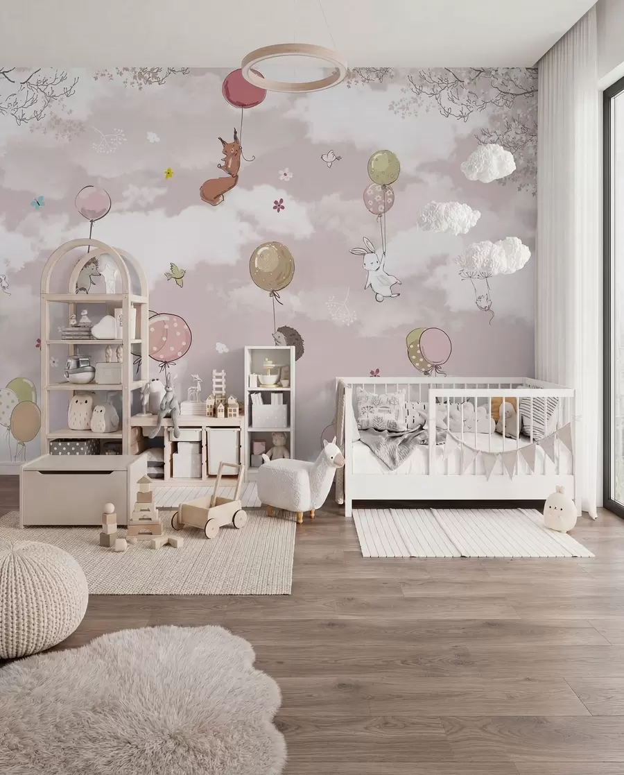 Fototapetai Karšto oro balionai debesyse u59963