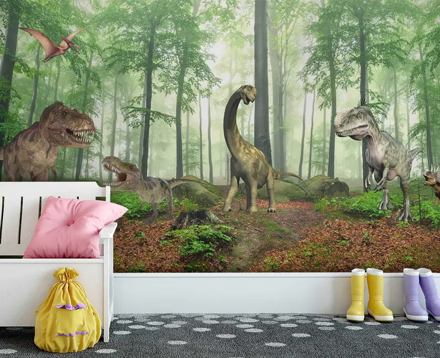 Fototapetai Dinozaurai miške u60039