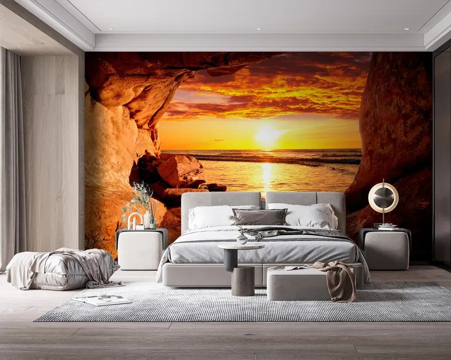 Fototapetai Saulėlydis uolose u60242