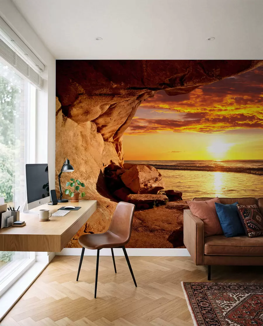 Fototapetai Saulėlydis tarp uolų u60242