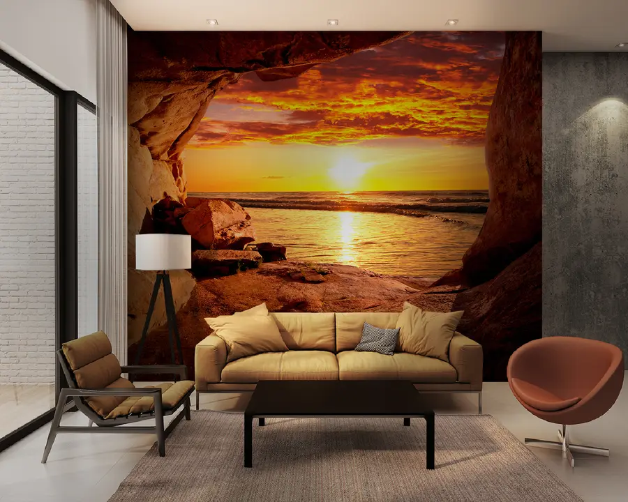 Fototapetai Saulėlydis uolose u60242