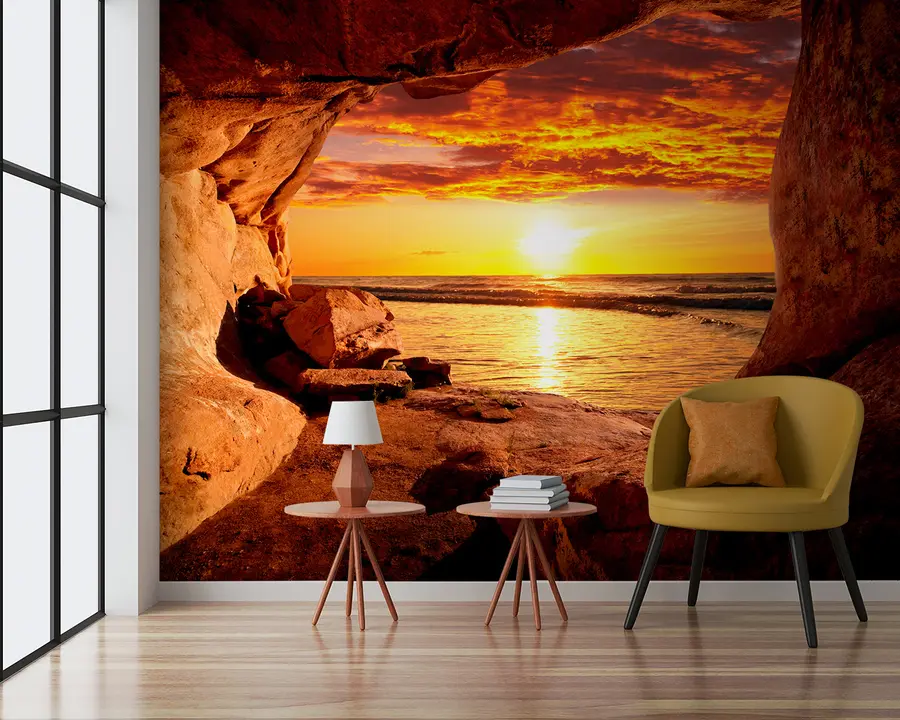 Fototapetai Saulėlydis uolose u60242
