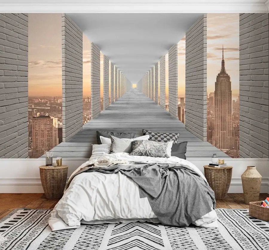 Fototapetai Tunelis su vaizdu į Niujorką u59788