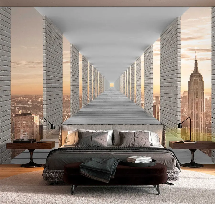 Fototapetai Tunelis su vaizdu į Niujorką u59788
