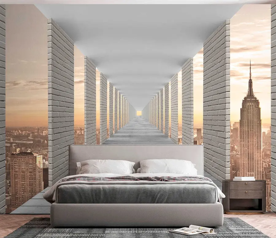Fototapetai Tunelis su vaizdu į Niujorką u59788
