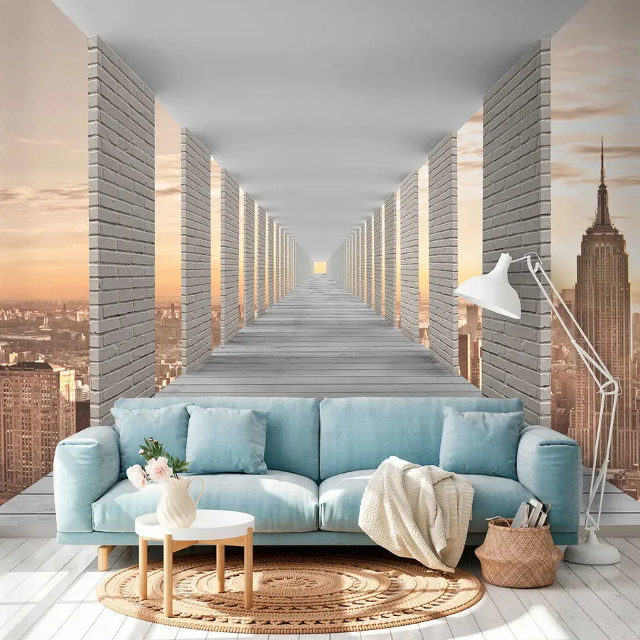 Fototapetai Tunelis su vaizdu į Niujorką u59788