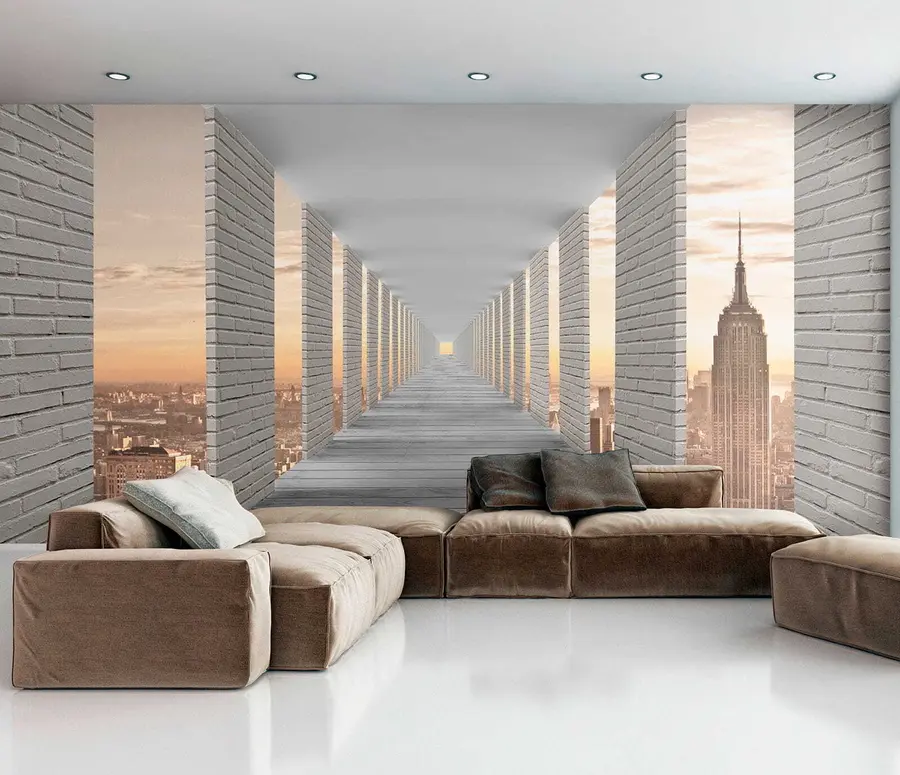 Fototapetai Tunelis su vaizdu į Niujorką u59788