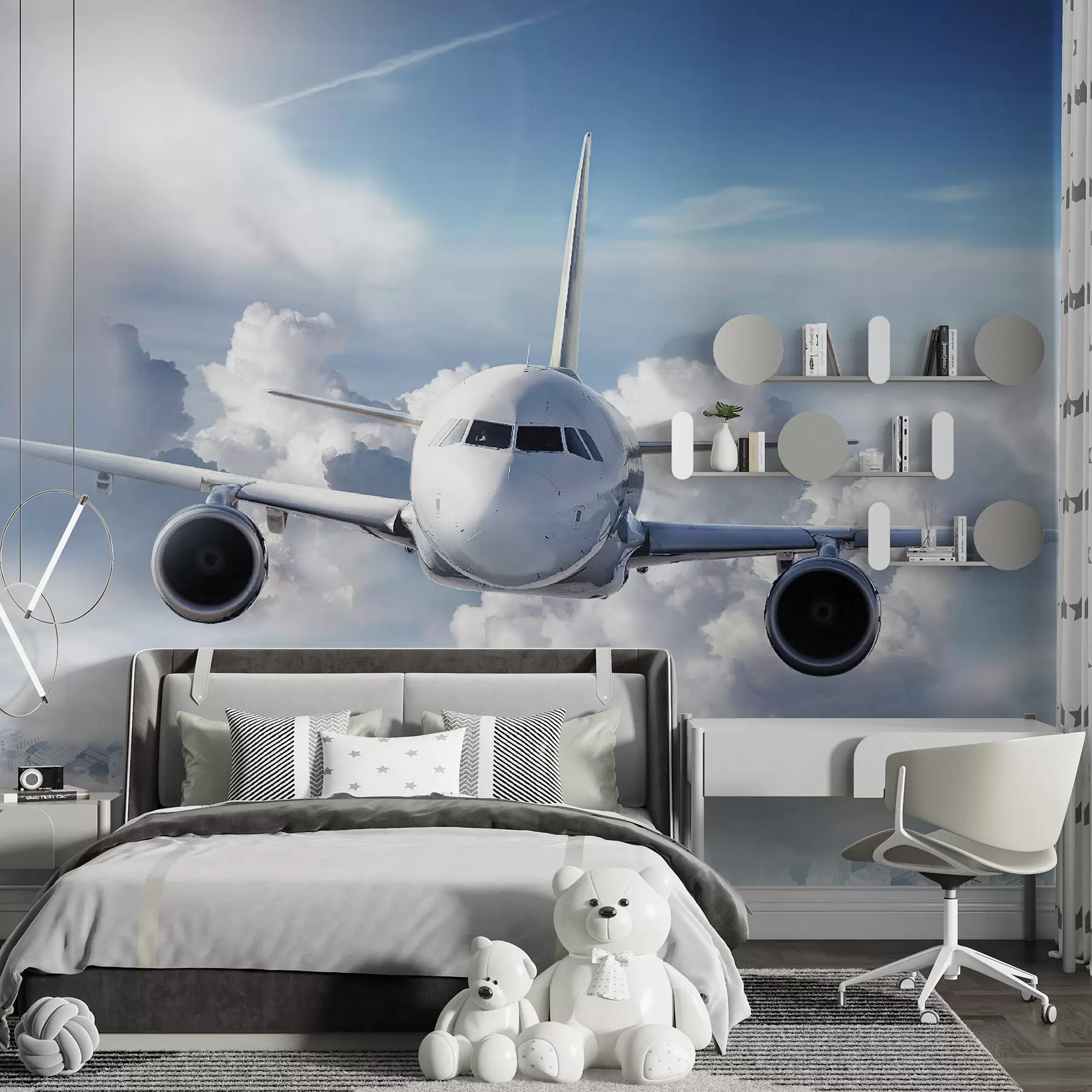 Fototapetai Lėktuvas debesyse u62417