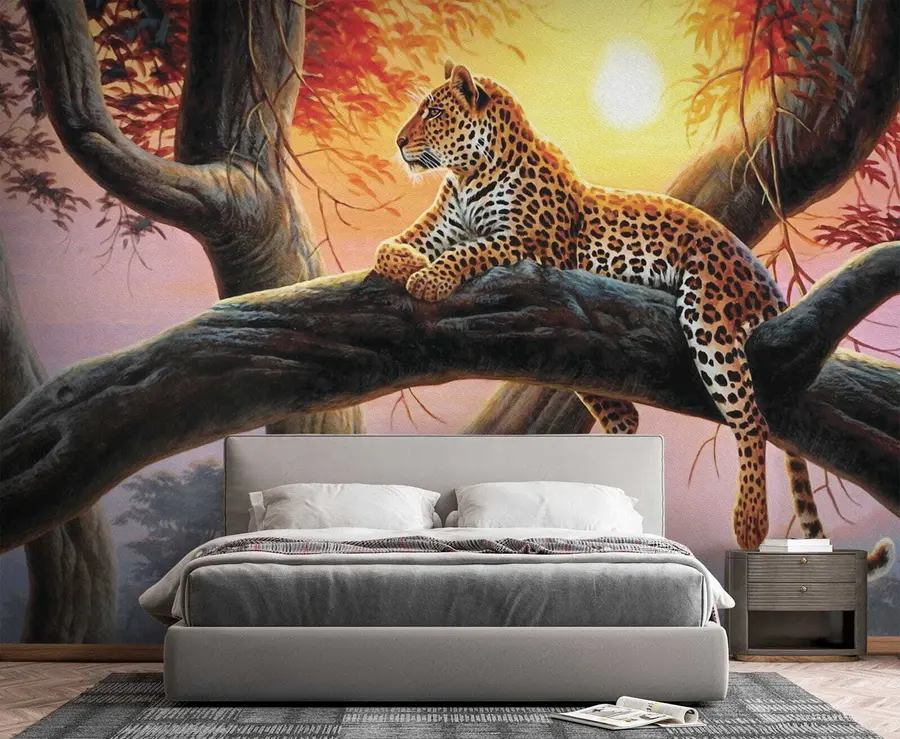 Fototapetai Leopardas ant medžio u62925