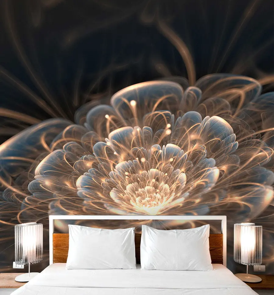 Fototapetai Piešimas su šviesa tamsiame fone u59705