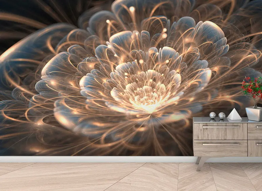 Fototapetai Piešimas su šviesa tamsiame fone u59705