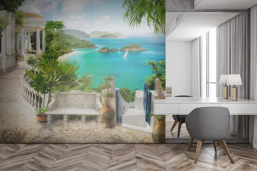 Fototapetai Poilsis ant kranto u79434