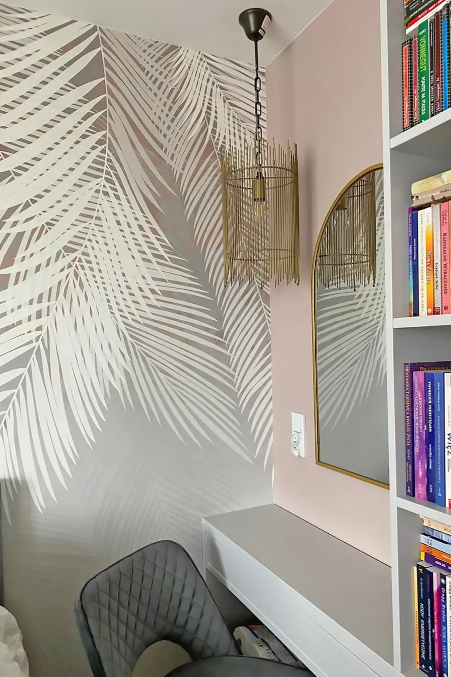 Fototapetai Pilki palmių lapai u48556