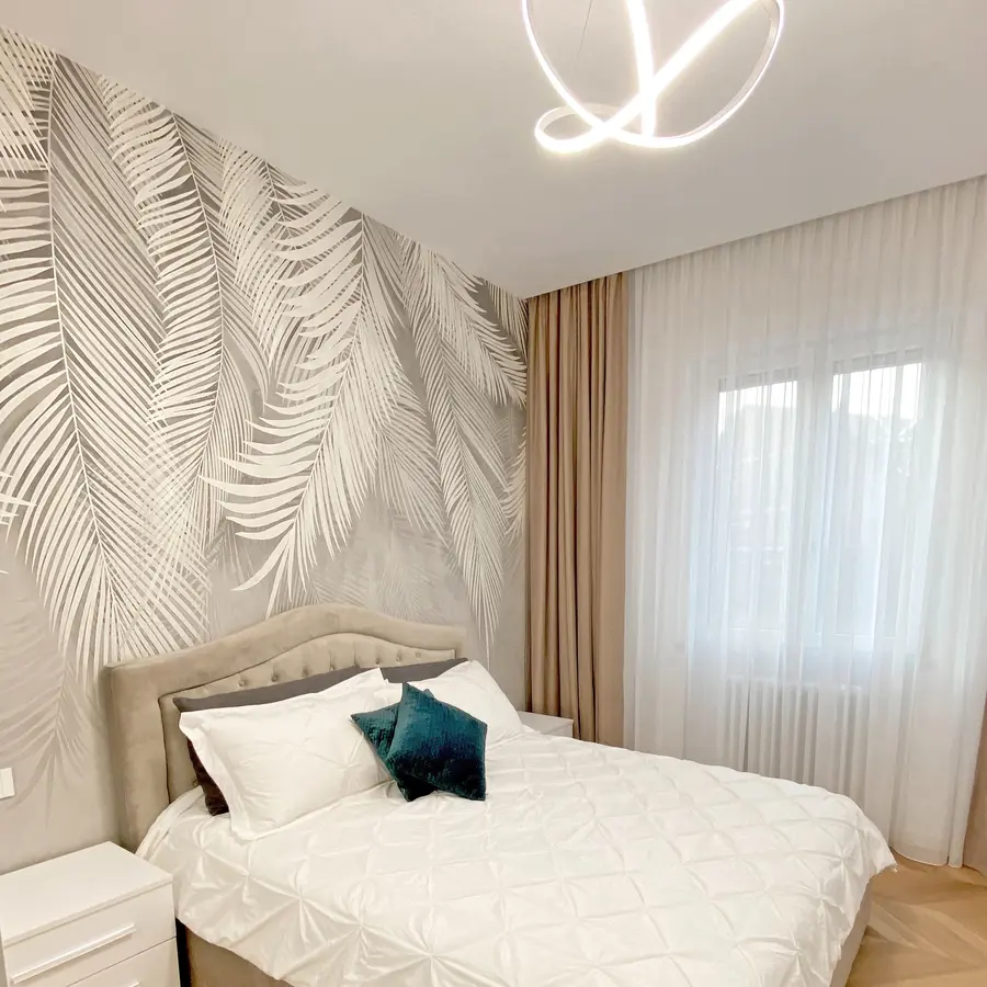 Fototapetai Pilki palmių lapai u48556