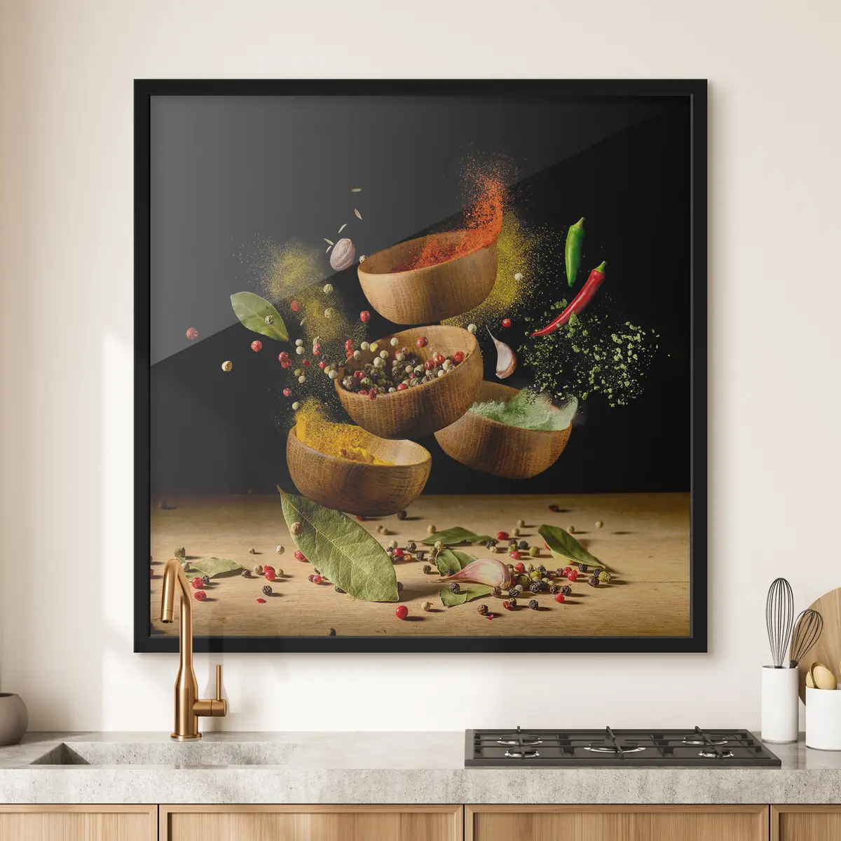 Plakatas Spalvingų prieskonių šokis ore f37045