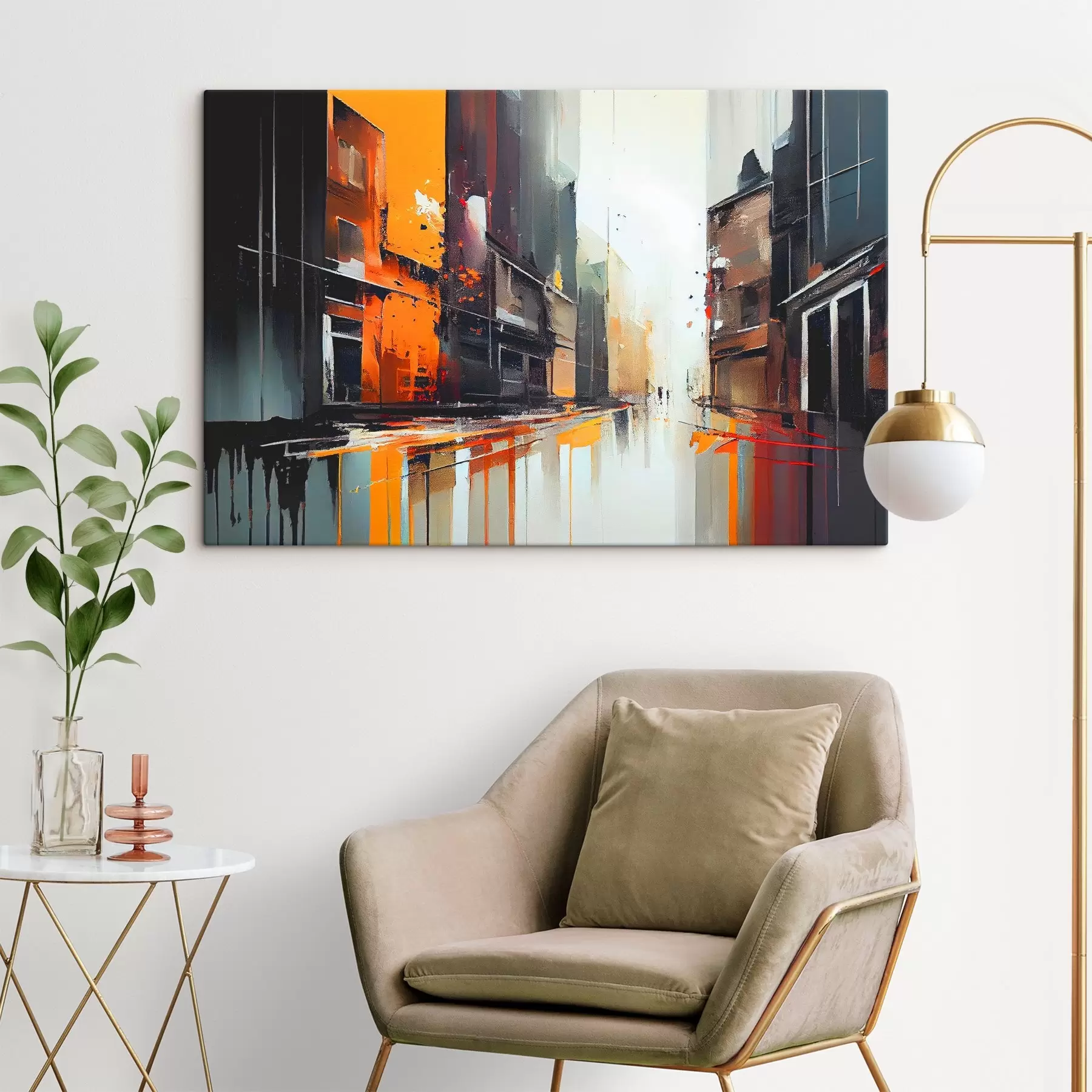 Fototapetai Miesto atspindžiai ryškiomis spalvomis s37899